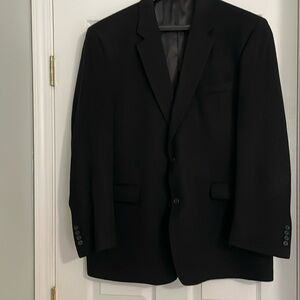 Black Camel Hair Jacket 48L EUC Black